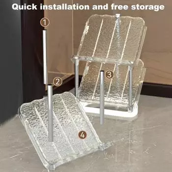 Наклонная узкая полка для обуви 5 ярусов прочная конструкция простая сборка хранение обуви Triple Layer