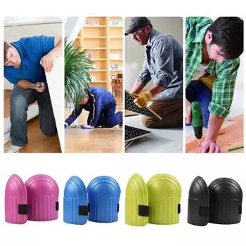 Наколенник для защиты колена, плитка, грязь, рабочие, наколенник, напольная влага, садовые инструменты, прочные кирпичные утолщения, артефакты, рабочие инструменты, 1 пара чёрный