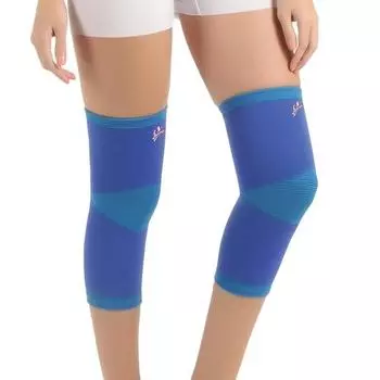 Наколенник Flamingo Premium (Пара) | Наколенник для поддержки колена для спортзала, занятий спортом, снятия боли в суставах, упражнений | Наколенник для мужчин и женщин | Цвет-синий | Размер-M M