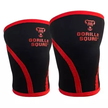Наколенник GORILLA SQUAD 7 мм неопреновый наколенник для тренировки мышц и силовых тренировок, комплект для левой и правой руки, красный XXL красный