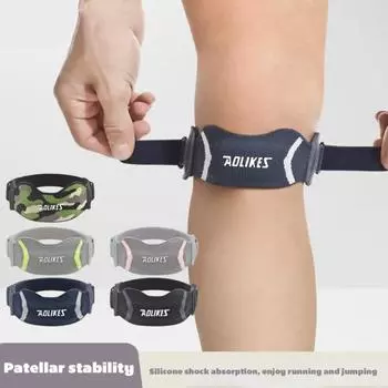 Наколенник, коленный бандаж, сухожилие, наколенник, облегчение боли в колене, поддержка для пеших прогулок, футбола, баскетбола, бега, унисекс, фитнес, наколенник жёлтый/серый