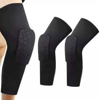Наколенники для бейсбола с сотовым дизайном, мягкие наколенники для мужчин, наколенники для футбола, нескользящие, предотвращающие столкновения, наколенники M