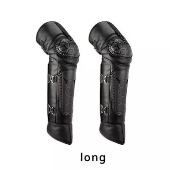 Наколенники для мотоцикла, длинные зимние утолщенные наколенники для езды на холоде, теплые наколенники для мужчин и женщин shortness чёрный