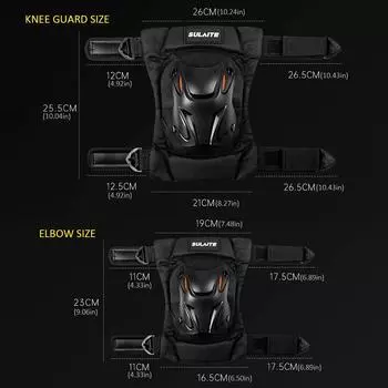 Наколенники для мотокросса, регулируемая защита колена для бездорожья, ударопрочная защита локтя мотоцикла, удобная для езды на горном велосипеде по бездорожью