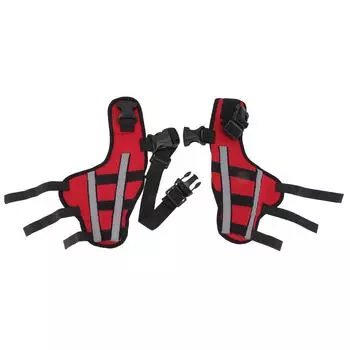 Наколенники для собак, эластичные, безопасные, ударопрочные, со светоотражающими полосками для домашних животных и собак L XS 24in: 63.5 X 48 X 50.8cm / 25 X 18.9 X 20in