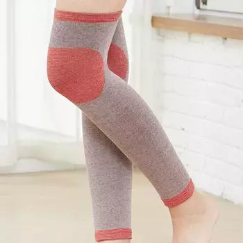 Наколенники из магнитной пряжи для зимнего тепла, старых и холодных ног для мужчин и женщин с лихорадкой, защиты суставов, рукавов для носков, воспалений M красный