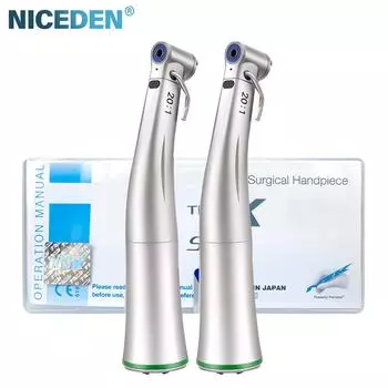 Наконечник для хирургической имплантации NICEDEN 20:1 Уменьшение оптического внешнего и внутреннего крутящего момента охлаждения : 80 Нсм макс.: 2000 мин-1 without LED