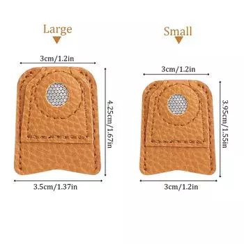 Наконечник для пальцев для рукоделия, кожаный наперсток для монет, стеганый рукав, защита пальцев, инструменты для шитья лоскутного шитья ручной работы для домашнего хозяйства