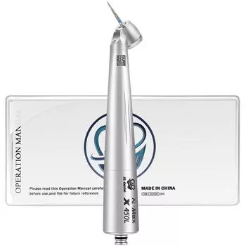 Наконечник для стоматологической воздушной турбины AI-X450L 45-градусные муфты N-типа, высокоскоростной наконечник с оптоволоконным кабелем