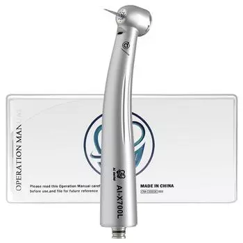 Наконечник для стоматологической воздушной турбины AI-X700L Крутящий момент с головкой Quattro для распыления воды, высокоскоростной наконечник с оптоволоконным кабелем