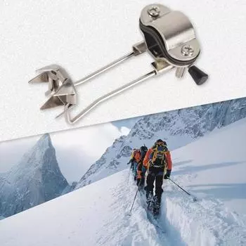 Наконечник для треккинговой палки Ice Spike 5 нержавеющих стальных шипов для зимнего отдыха на свежем воздухе для походов по снегу