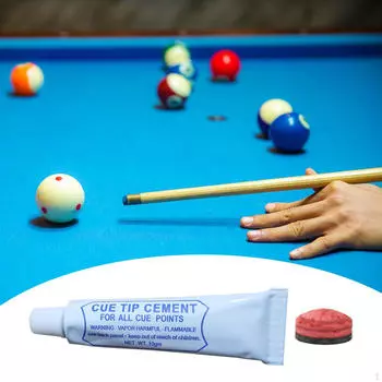 Наконечник кия для бильярдного пула с цементом Легко наносится Быстросохнущая замена 11mm Cue Tip