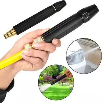 Наконечник насадки для мойки высокого давления Регулируемый рисунок распыления Вращение на 360 градусов Быстроразъемное соединение Герметичность чёрный