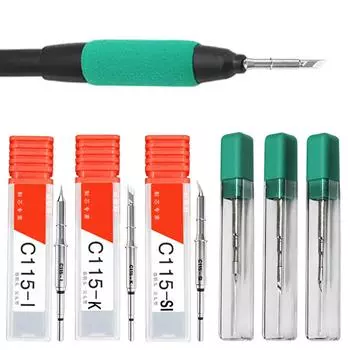 Наконечник паяльника C210 C115 Наконечник паяльника для GVM T210 GVM T115 Профессиональная паяльная станция Сварочные принадлежности 210SI