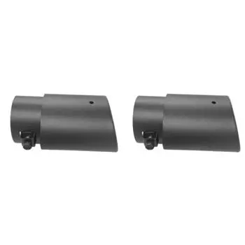 Наконечник выхлопной трубы Черный наконечник глушителя Круглые автомобильные детали (Длинные прямые)