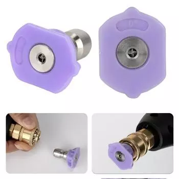 Наконечники для мойки высокого давления 0 градусов 1/4 дюйма (2.5 ГАЛЛОНОВ В МИНУТУ) Насадки для мойки под давлением