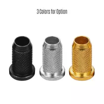 Наконечники для струн со сквозным корпусом, металлические детали небольшого размера для электрогитар, набор из 6 шт. Pack of 6 серебряный