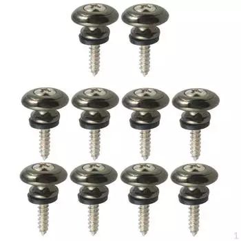 Наконечники гитары, колышки, кнопки для ремешка для акустической электрической бас-гитары — черные, согласно описанию