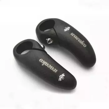 Наконечники руля для горного велосипеда из углеродного волокна, ручки для фрикаделек, малый вспомогательный руль для велосипеда, малый руль для фрикаделек чёрный