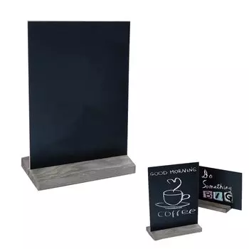 nalaina Menu Board Sign Tabletop Mini Blackboard Blackboard Menu Stand Handwritten Board 22 x 15CM Message Board Decorative Blackboard Shop Sign