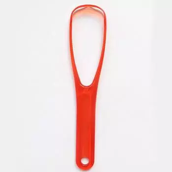 Налет на языке, очистка и чистка языка, скребок для языка, язык можно использовать с обеих сторон для гигиены полости рта, чистящее средство красный