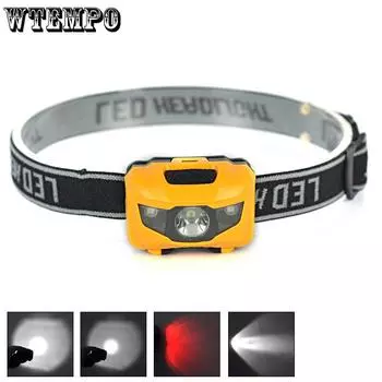 Налобный фонарь COB LED Headlight Flashlight 3 Mode Head Light Headlight Linterna Frontal Torch Fo белый