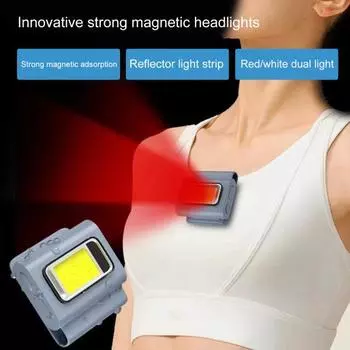 Налобный фонарь для бега на открытом воздухе, супер яркий высокий люмен, широкий луч, водостойкий перезаряжаемый магнитный дизайн, лампа для рыбалки, аварийное снаряжение