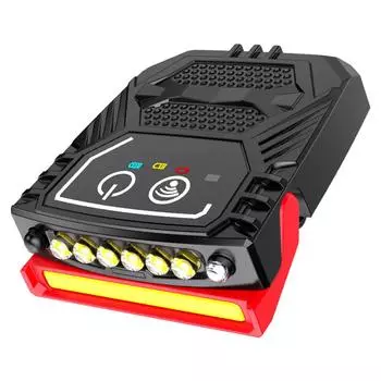 Налобный фонарь для улицы, кепка для кемпинга, сенсорный свет, светодиодная клипса, USB-перезаряжаемый