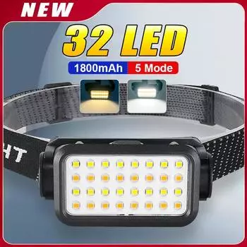 Налобный фонарь Мощная фара Светодиодный налобный фонарик Портативный налобный фонарь Дальний налобный фонарь Регулируемая лампа A-Head lamp
