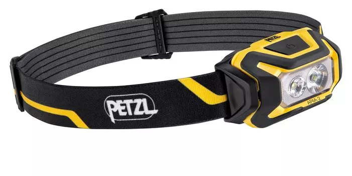 Налобный фонарь Petzl Aria 2 водонепроницаемый и пылезащитный компактный E070AA00, желтый/черный,