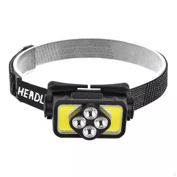 Налобный фонарик с подсветкой для ночных приключений 3 LED Beads