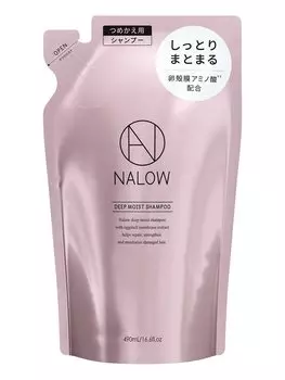 NALOW Шампунь для интенсивного восстановления поврежденных волос Moist Type x Шампунь для глубокой фиксации (Сменный блок шампуня)