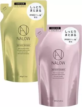 NALOW Шампунь для интенсивного восстановления поврежденных волос Moist Type x Шампунь для глубокой фиксации (Пополнение)