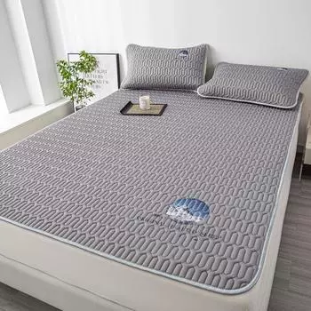 Наматрасник, комплект из трех предметов, моющийся складной крутой наматрасник, домашний текстиль для лета, коврик с татами, тонкая подушка 90x200cm 2pcs