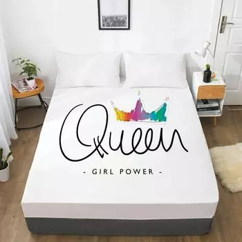 Наматрасник на резинке, 3D простыня, постельное белье, 90x200, 135x200, простыня, Эйфелева башня, дизайн по индивидуальному заказу 72x84 Deep 16in