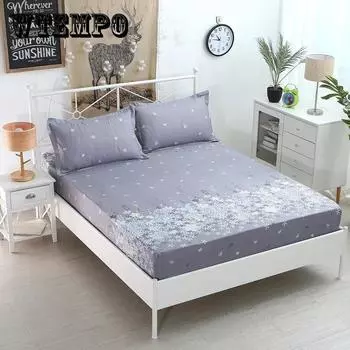 Наматрасник Нескользящая простыня с принтом наматрасник для кровати размера «queen-size» Пылезащитный чехол 120x200cm