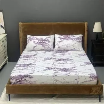 Наматрасник с эластичной лентой, простыня с принтом, простыня, односпальная, двуспальная, простыня королевского размера, высококачественное покрывало pillowcases50x75cmx2