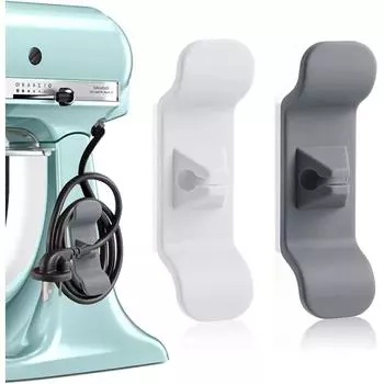 Наматывающие устройства для хранения кабеля Обертка для шнура для хранения кабеля Органайзер для проводов для шнура Кухонная техника Умная упаковка для зарядки Защитный кабель для передачи данных Устройство для намотки кабеля 1pc серый