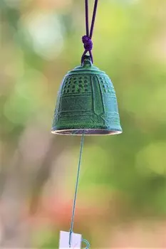 Намбу железный подвесной колокольчик, стильный, милый, милый тон, хороший ветряной колокольчик, хороший звук, красивый тон, целебный традиционный подарок из железа