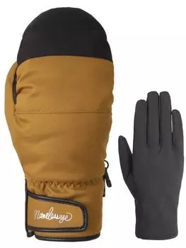 Nameless Age Snowboard Gloves for Men and Mittens with Inner Size 8 Colors Snow GORE-TEX Women, Gloves, AGE-31M Mustard, M, Available, Gloves,