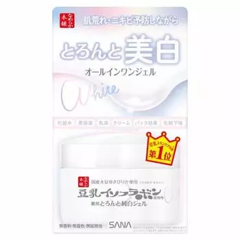 Nameraka Honpo Thick Gel Medicated Whitening N 100g Soy Milk Isoflavone Whitening All-in-one