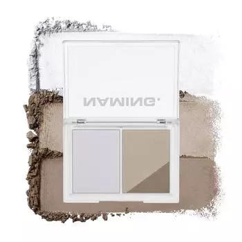 Naming Fluffy Volume & Shading Duo 9,8 г, 2 цвета, 1 шт., прозрачный, холодный серый