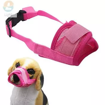 Намордник для собаки, против укуса, лая, жевательная сетка, мягкая крышка для рта собаки для маленьких, средних и больших собак, регулируемый ремень, дышащий, S-XXL S 12-15cm