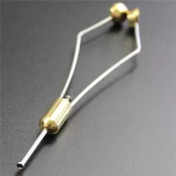 Намоточное устройство с тяжелой пулевидной головкой, держатель катушки, устройство для намотки, зажим для катушки, керамический наконечник трубки, шариковый зажим, инструменты для связывания мушек One Size жёлтый/серебряный