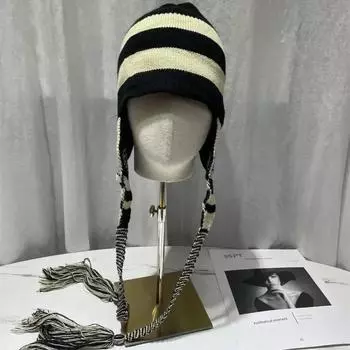 Нана аниме Шиничи Оказаки шапки женская зимняя ручная вязка шапка-бомбер косплей уличная защита ушей теплая шерстяная кисточка русская ха