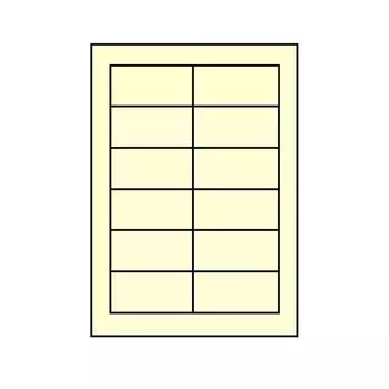 Nana Create Multi Type Label Цветной тип Обычная бумага Тип CL11Y Желтый (12 сторон)