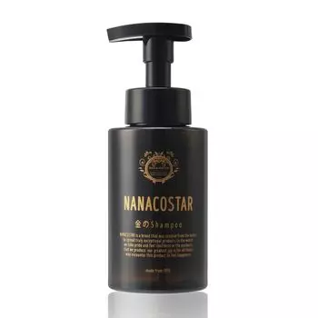 Nanacostar Gold Shampoo 300 мл. Аромат апельсина и бергамота. Восстановление поврежденных волос. Салонный шампунь с кератином. Взбитая пена. Эксклюзивный салонный уход за волосами. (Один