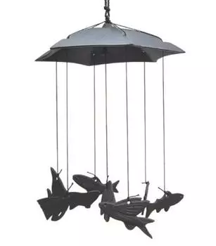 Nanbu Мобильная подвесная музыкальная рыбка 160 x 210 x Высота 210 мм 420 г Черный Размер Вес Цвет чёрный