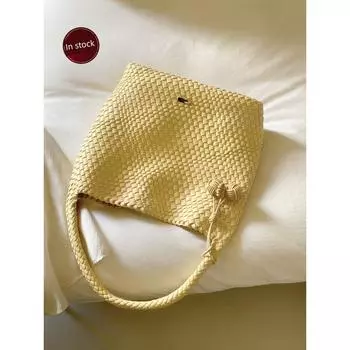Nanfeng Chio2nd Light Summer Brocade Tote Bag Women s Fancy Niche Style Commuter Bag Hand-Carrying Big Shoulder Bag
