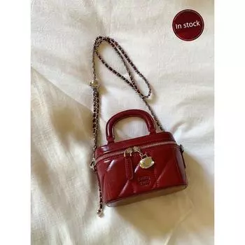 Nanfeng Chio2nd Mini Chain Shoulder Box Cherry Red(In stock)